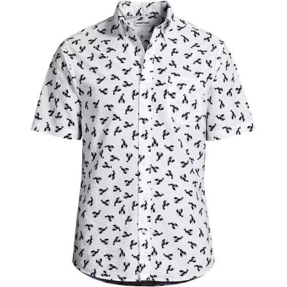 Men's Short Sleeve Seersucker Shirt - primary