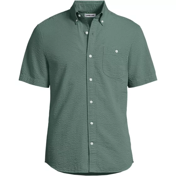 Men's Short Sleeve Seersucker Shirt - primary
