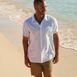 Men's Tall Traditional Fit Short Sleeve Seersucker Shirt, alternative image