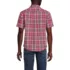 Men's Traditional Fit Short Sleeve Madras Shirt, Back
