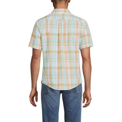 Men's Short Sleeve Madras Shirt - image 5