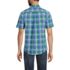 Men's Traditional Fit Short Sleeve Madras Shirt, Back