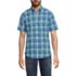 Men's Traditional Fit Short Sleeve Madras Shirt, Front