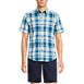 Men's Traditional Fit Short Sleeve Madras Shirt, Front