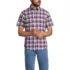 Men's Traditional Fit Short Sleeve Madras Shirt, Front