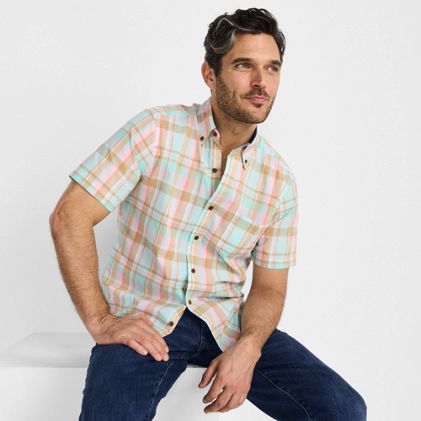 Men's Short Sleeve Madras Shirt - primary