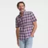 Men's Traditional Fit Short Sleeve Madras Shirt, alternative image