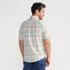 Men's Traditional Fit Short Sleeve Madras Shirt, Back