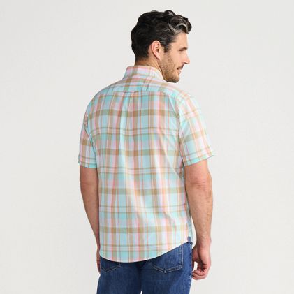 Men's Short Sleeve Madras Shirt - image 1