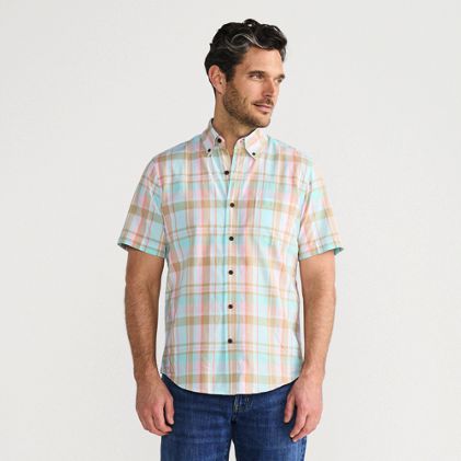 Men's Short Sleeve Madras Shirt - image 2