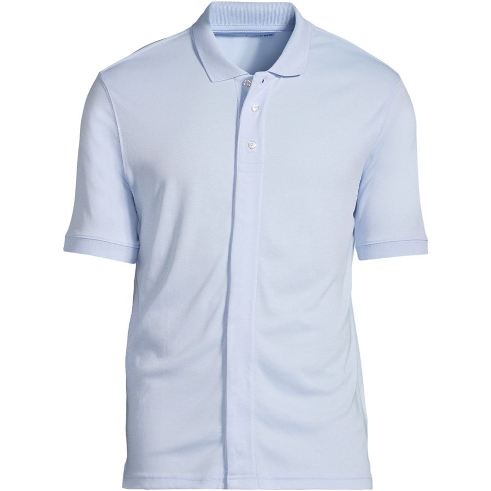 Mandarin Collar Polo Shirt | Multiple Colors White with Pocket / XL