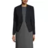 Women's Petite Washable Wool Collarless Blazer, Front