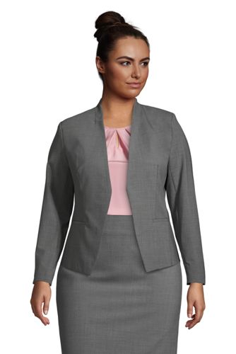 collarless suit jacket womens