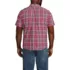 Men's Big and Tall Traditional Fit Short Sleeve Madras Shirt, Back