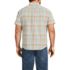 Men's Big Traditional Fit Short Sleeve Madras Shirt, Back
