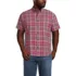 Men's Big and Tall Traditional Fit Short Sleeve Madras Shirt, Front