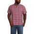 Men's Big Traditional Fit Short Sleeve Madras Shirt, Front