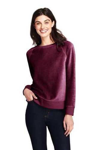 womens velour sweatshirt