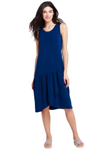 lands end jersey dress