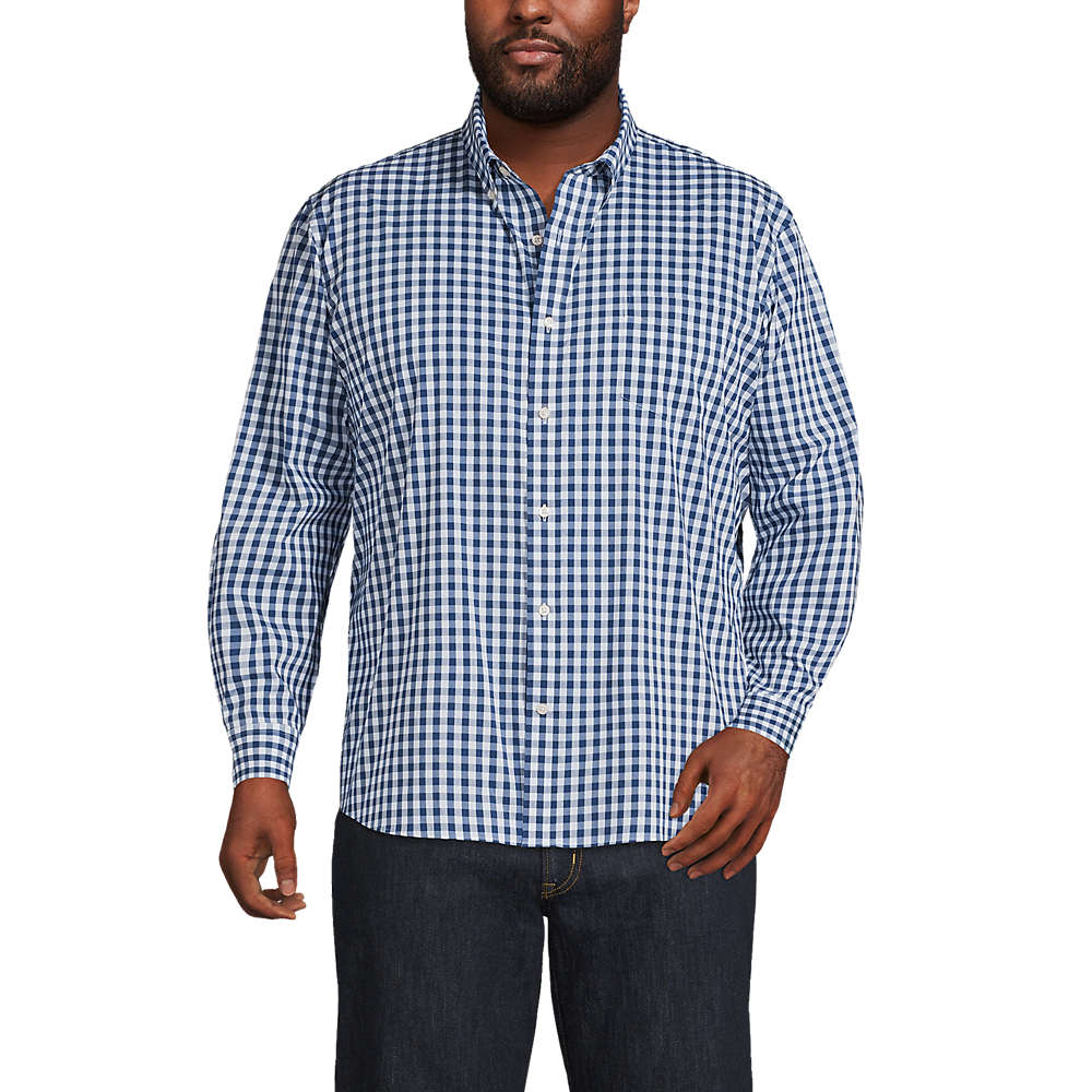 Men's Big and Tall Traditional Fit Comfort-First Shirt with CoolMax, Front