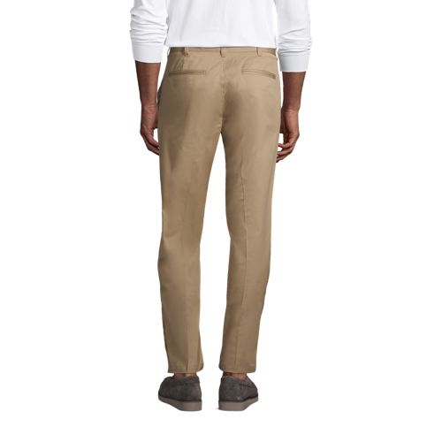 Men's Washable Wool Plain Trousers