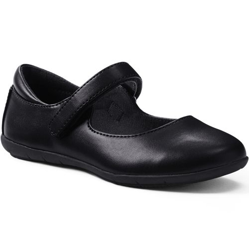 Mary Jane Shoe, Kids, Size: 12 Girl, Black, by Lands’ End