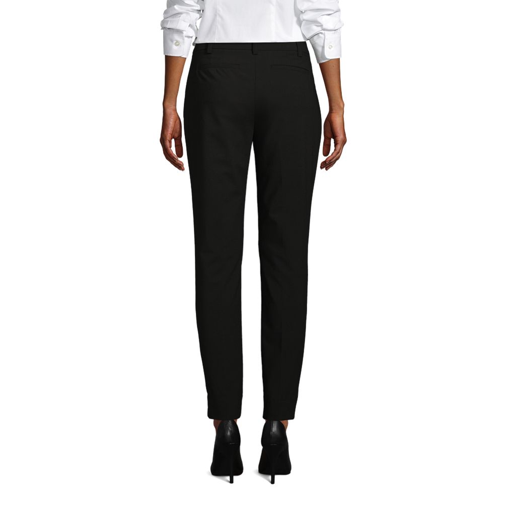 Women's Washable Wool Slim Pants | Lands' End