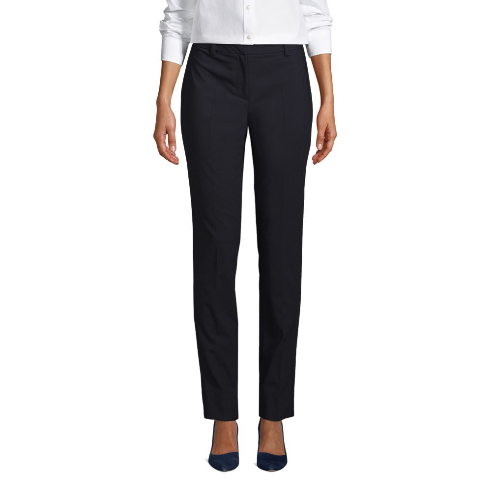 Women's Petite Washable Wool Slim Pants