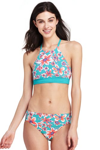 women's high neck bikini top