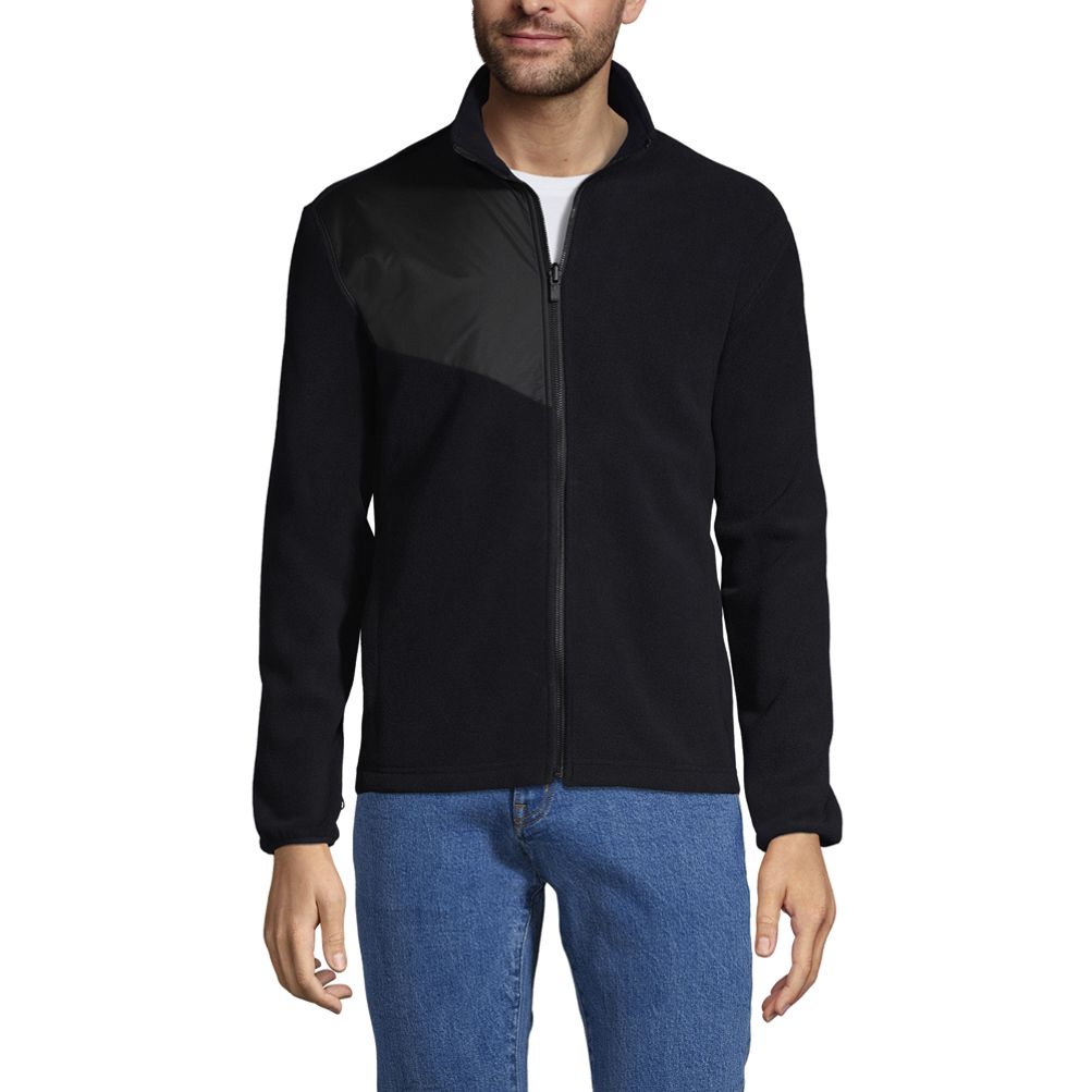 Lands end mens fleece jacket sale