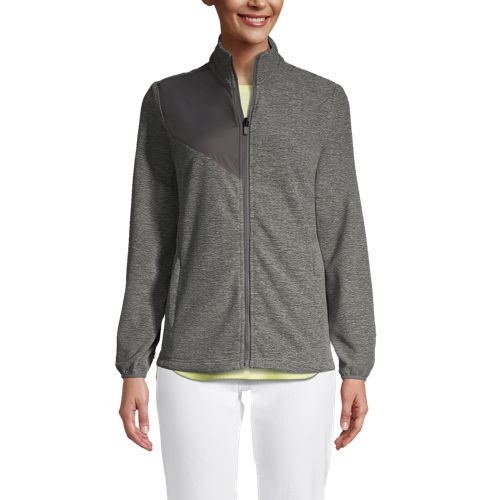 Lands' End Women's Tall Full Zip Fleece Jacket