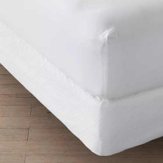 Basketweave Cotton Matelasse Box Spring Cover - primary