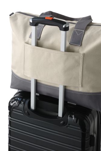 lands end waxed canvas duffle bag