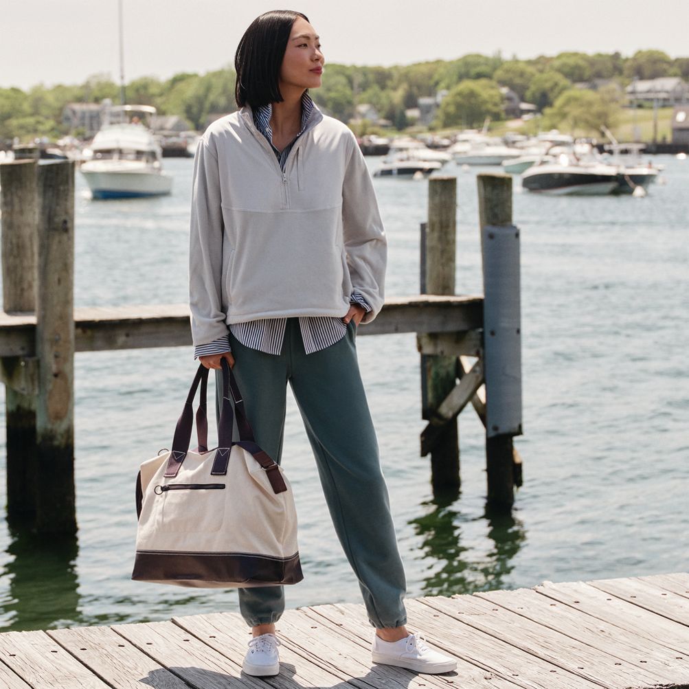 Be Bergman Canvas Tote (Lands End)