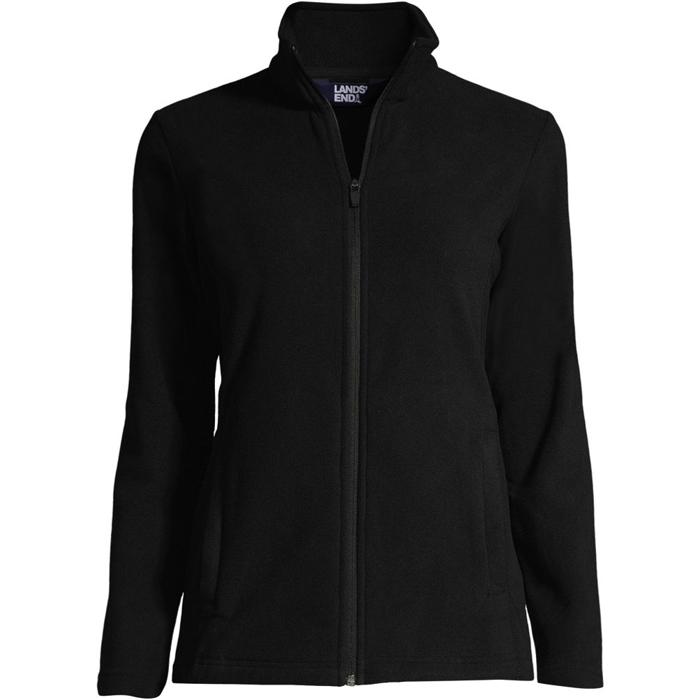 Lands' End Womens Full Zip Fleece Jacket Rich Red Petite X-Small at   Women's Coats Shop