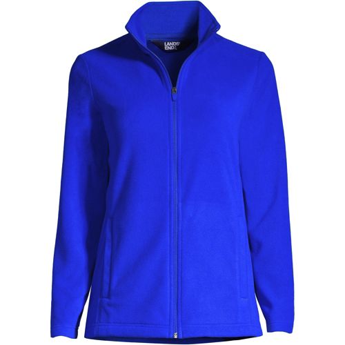 Women's Fleece Jacket with Monogram - Royal Blue