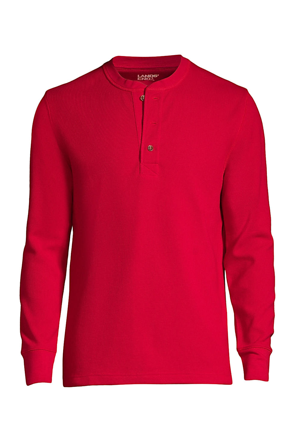 Lands End Men's Long Sleeve Comfort-First Thermal Waffle Henley (in 4 colors)