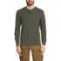 Men's Long Sleeve Thermal Waffle Henley, Front