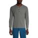 Men's Tall Long Sleeve Thermal Waffle Henley, Front