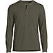 Men's Long Sleeve Comfort-First Thermal Waffle Henley, Front
