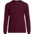 Men's Big Long Sleeve Thermal Waffle Henley, Front