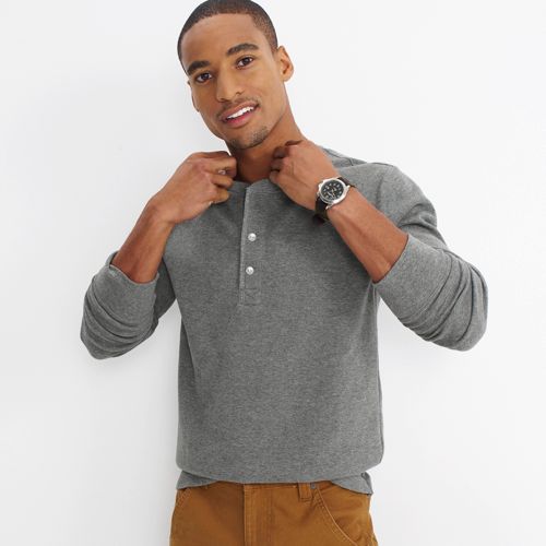 Mens polo thermal clearance shirts