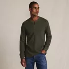 Men's Long Sleeve Thermal Waffle Henley