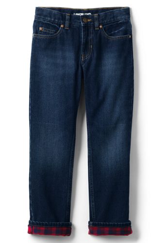 lined children's jeans