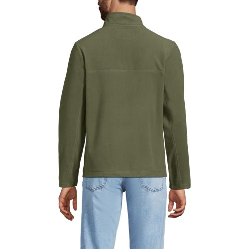  Lands' End Anyweather Fleece-pullover Mit Reißverschluss, Herren, Größe:44-46 Regular, Grün, Polyester, By Lands' End 