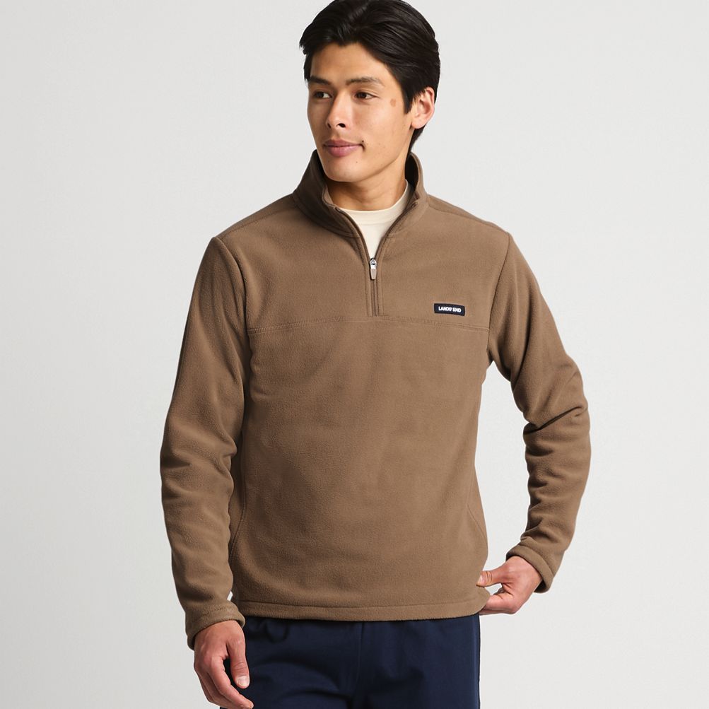 Lands end fleece half zip hotsell