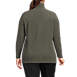 Women's Plus Size Fleece Full Zip Jacket, Back