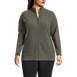 Women's Plus Size Fleece Full Zip Jacket, Front