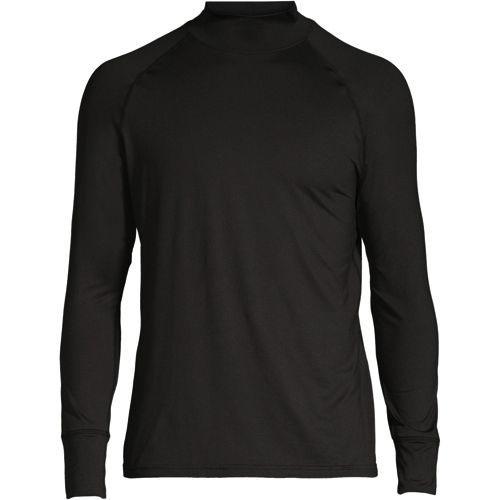 Men's Turtleneck Long Sleeve Thermal Underwear Ski Cotton Knitted Mock Turtleneck Sweaters Base Layer Shirts for Men 