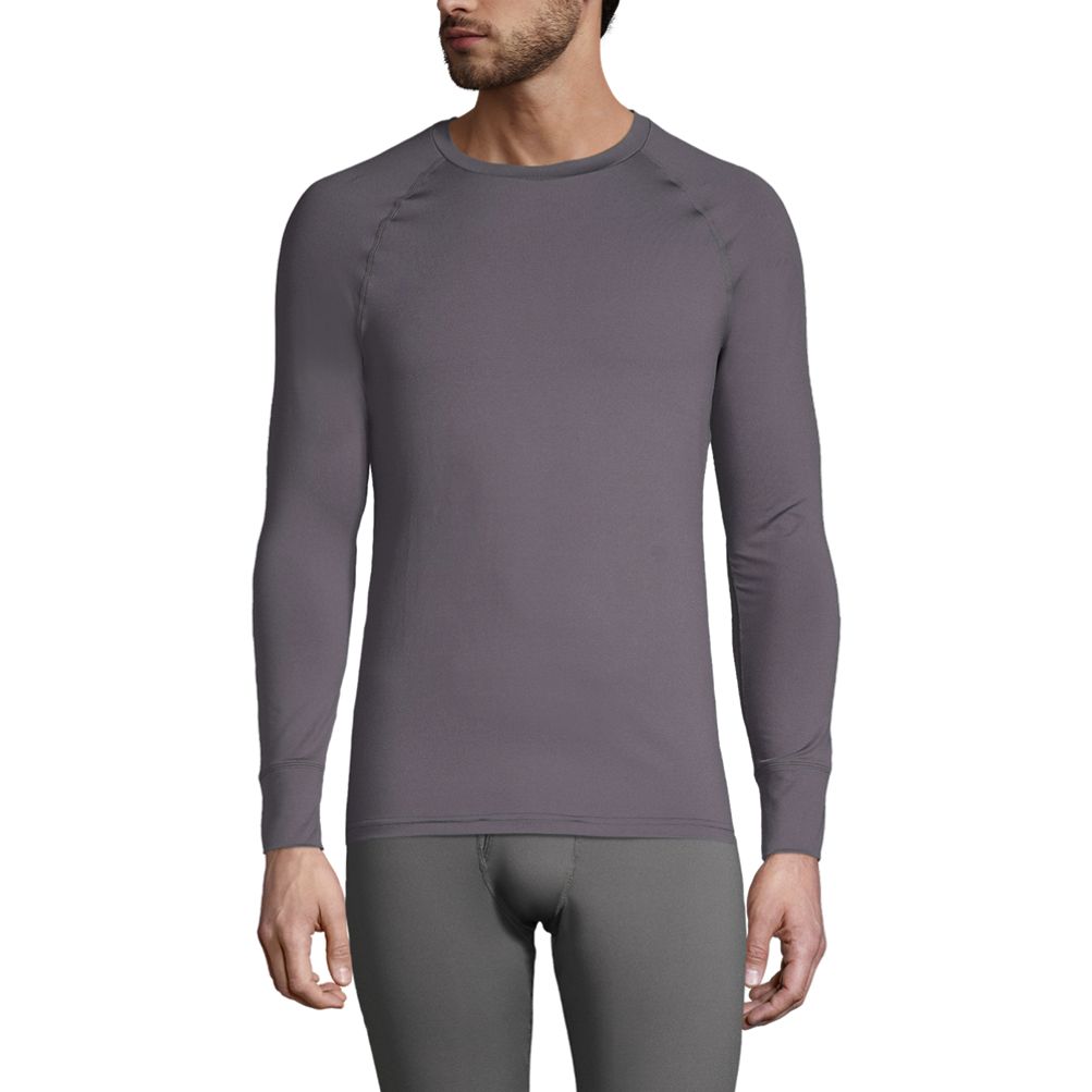 SuperThermal Compression Base Layer Long Sleeve Crew Neck For Men With  Brushed Inner Fabric